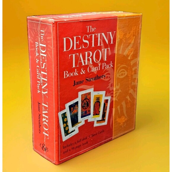 VTG Destiny Tarot Boxed Set  w Book Jane Struthers HTF 2000 BRAND NEW SEALED! - Picture 2 of 6